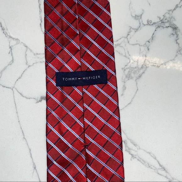Tommy Hilfiger Tie Red/Blue - Picture 2 of 6